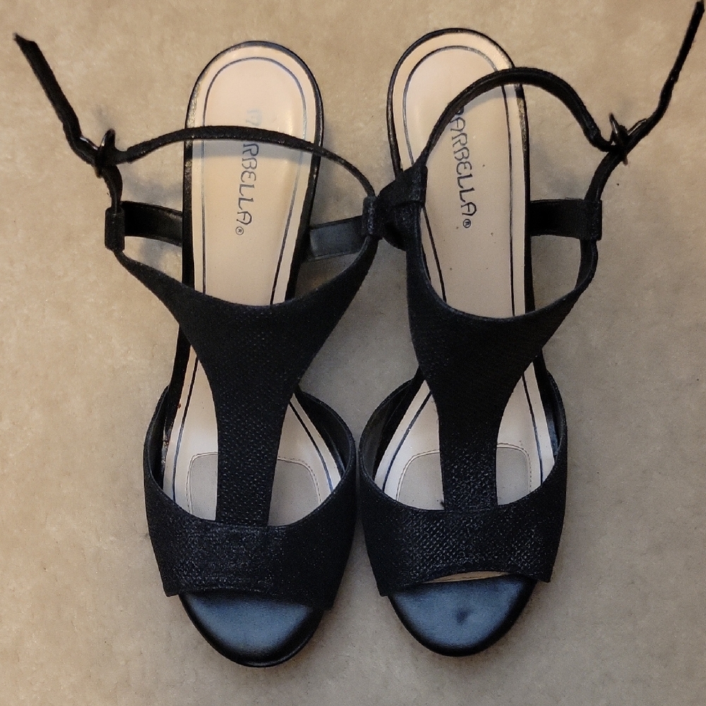 MARBELLA Elegant Black Strappy Sandals 11M